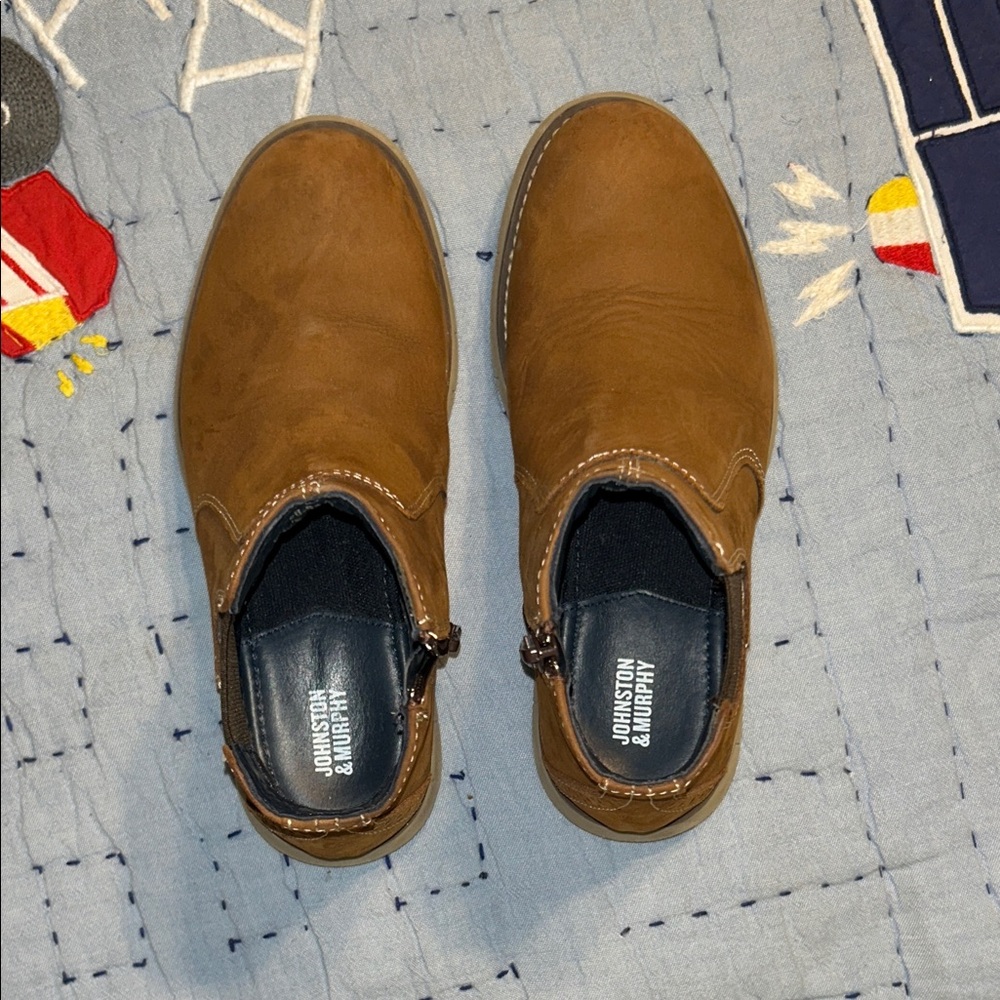 Johnston & Murphy Kids Brown Dress Shoes